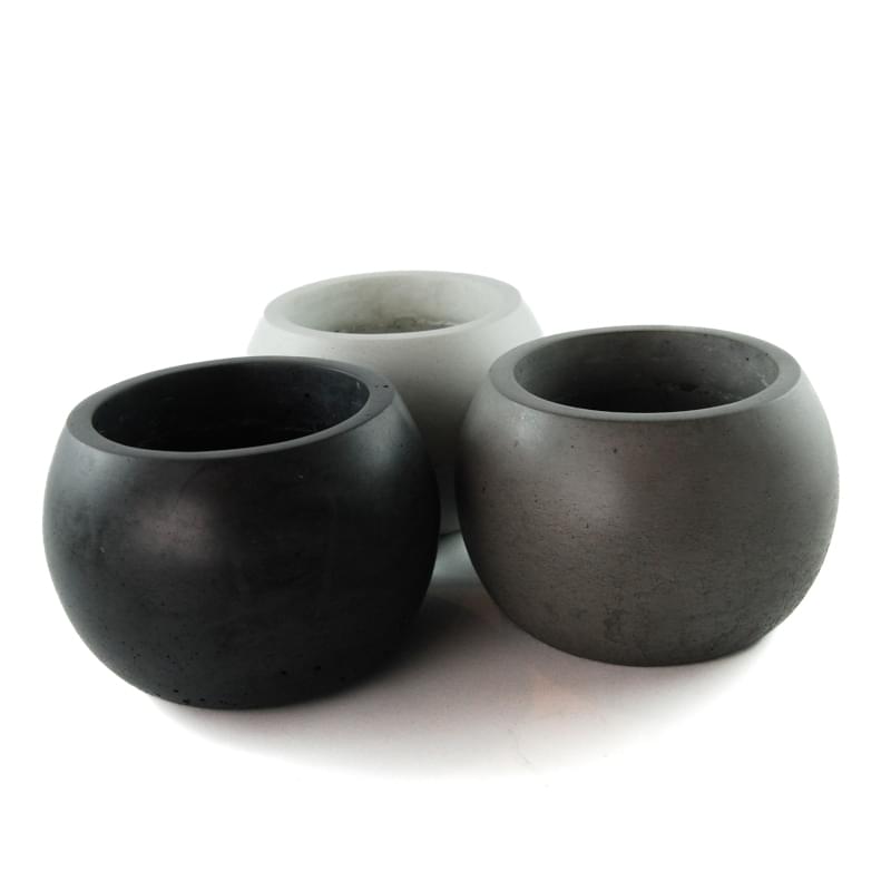 Cannonball Concrete Planter Pot